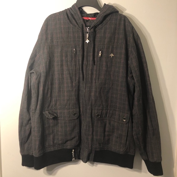 Lrg Other - LRG Dark Grey Hoodie Jacket 3x